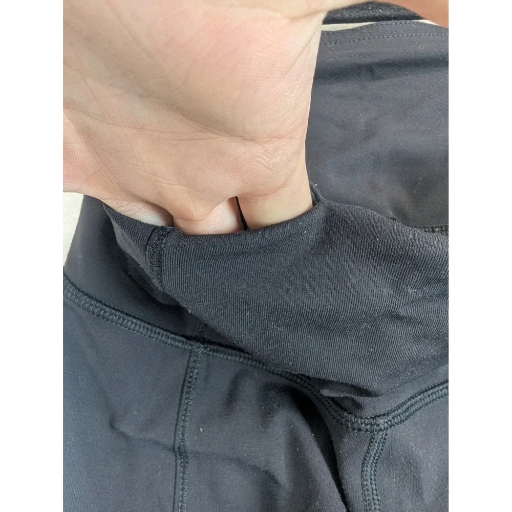 Lululemon Womens Pants Size 2 Black Straight Leg Zip Pockets Stretch Athleisure